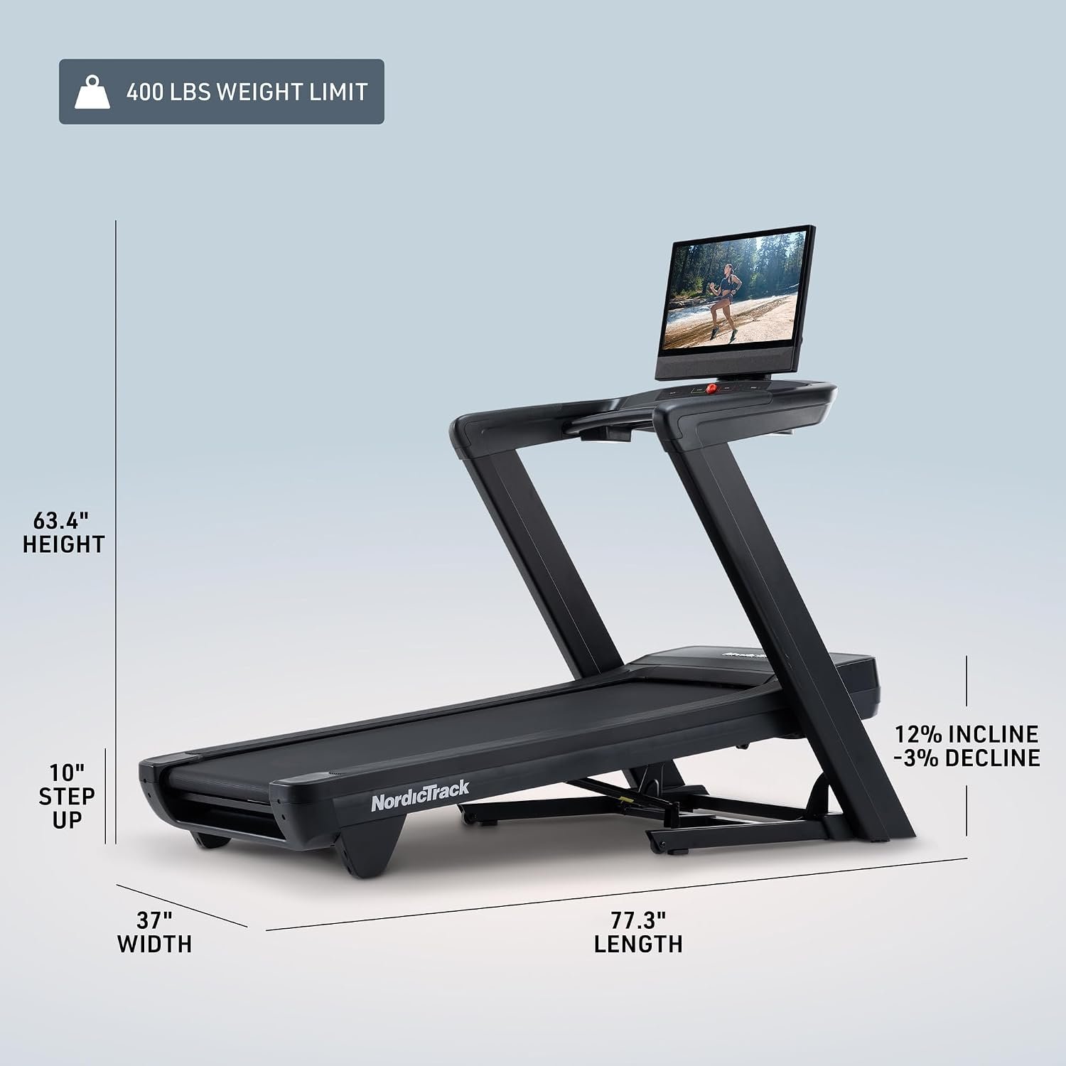 NordicTrack Commercial 2450 Treadmill – Large, adjustable touchscreen