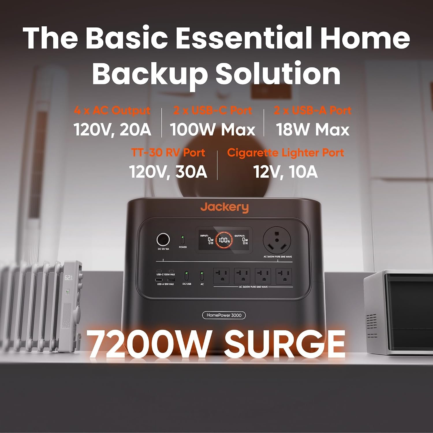 Jackery HomePower 3000 with Two 200W Solar Panels – view 7