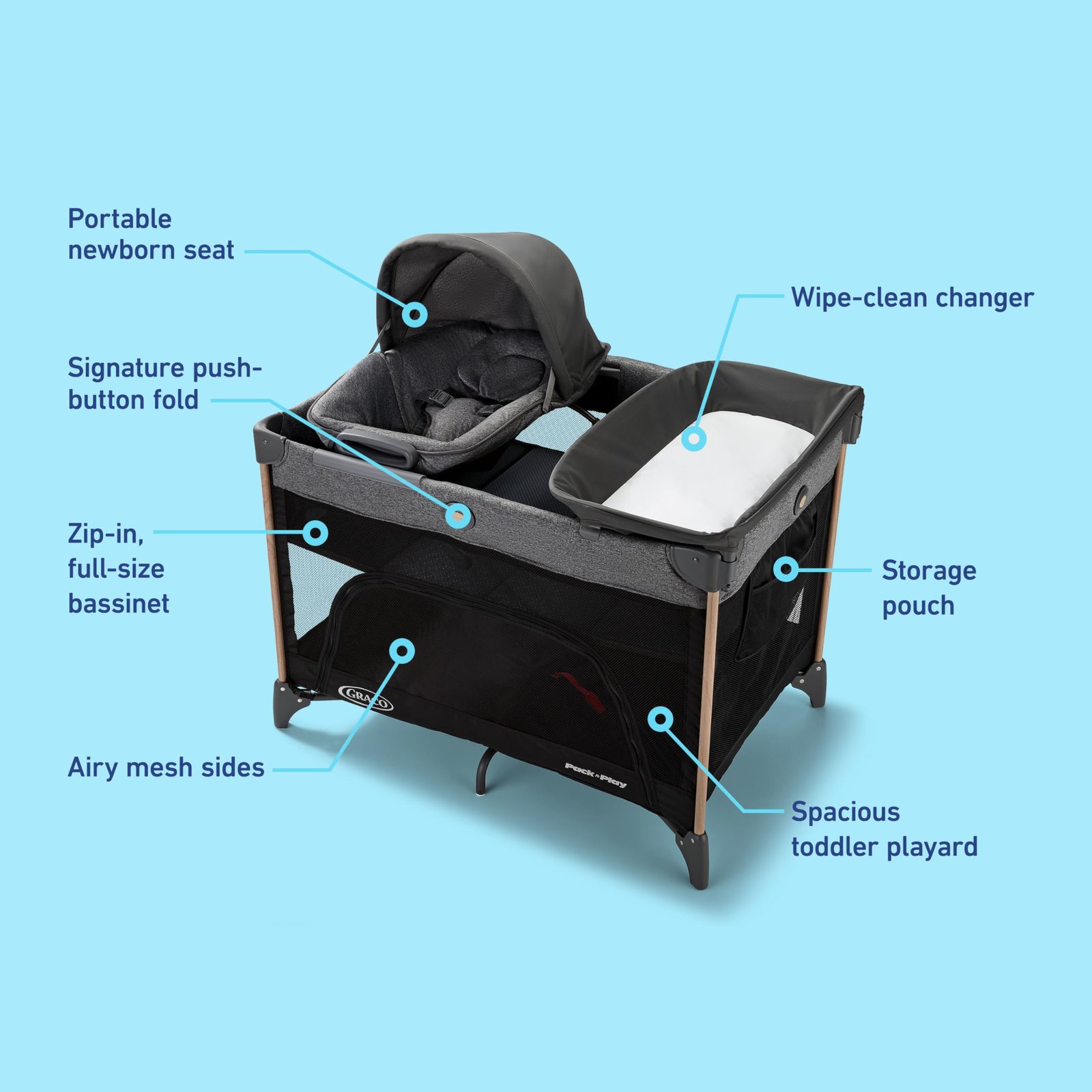Close2Baby Pack 'n Play Playard, Milan - Image 7