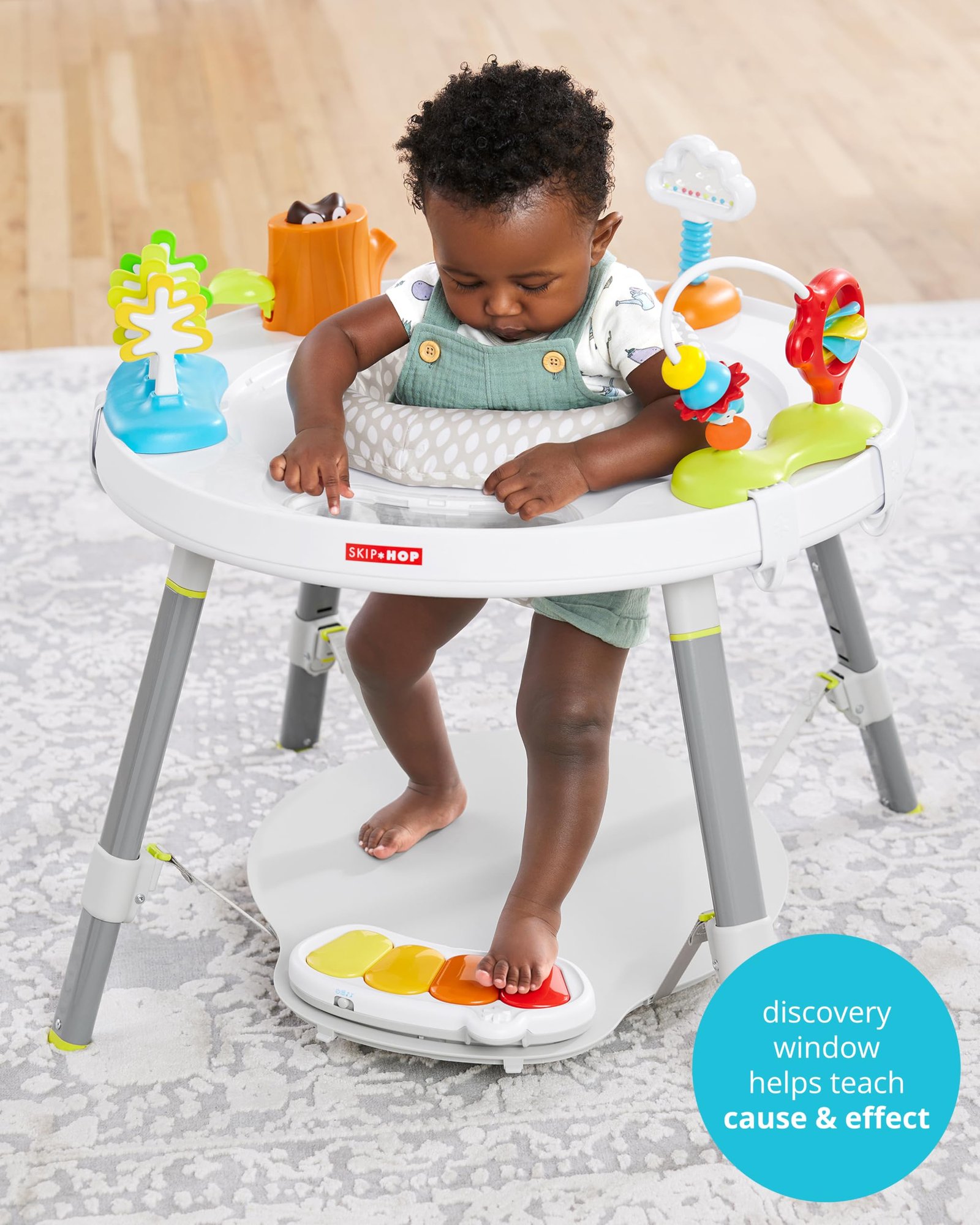 Baby Activity Center: Interactive Play Center with 3-Stage Grow-with-Me Functionality, 4mo+, Explore & More - Image 2