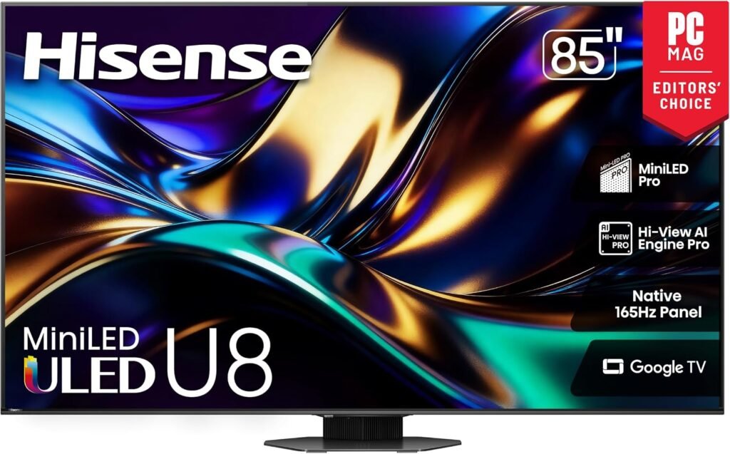 Hisense 85U8QG 85-Inch U8 Mini-LED 4K Google TV